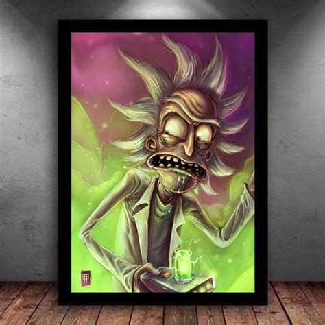 Quadro Decorativo Rick And Morty Para Sala E Quarto Elo