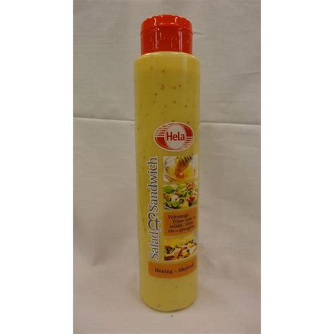 Hela Salad Sandwich Dressing Honing Mosterd 800ml Flasche Honig