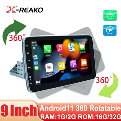 X Reako Android Universal Din Car Radio Inch Rotatable