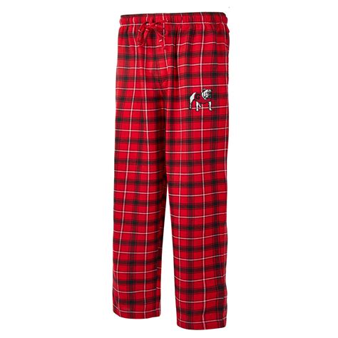 College Concepts Georgia Football Uga Ledger Mens Embroidered Plaid