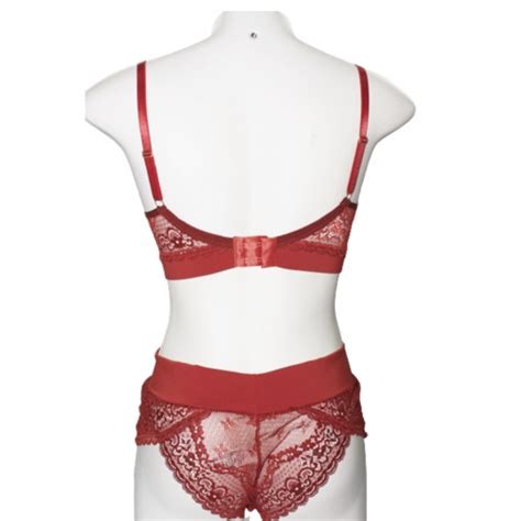 Conjunto Lingerie Rendado Bojo Bundys