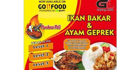 Daftar Harga Menu Delivery Ikan Bakar And Ayam Geprek Goyang Lidah