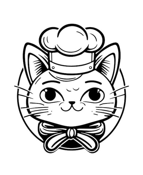 Premium Vector Cute Chef Cat Vector Illustration