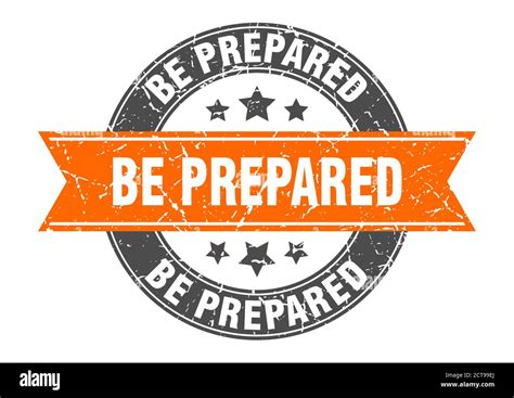 prepared  stamp  ribbon sign label stock vector image