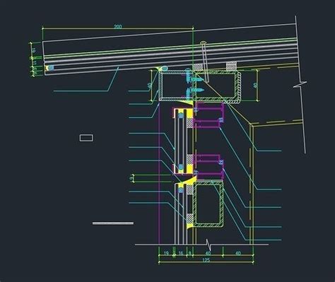 glass curtain wall details and section drawings 3D model | CGTrader