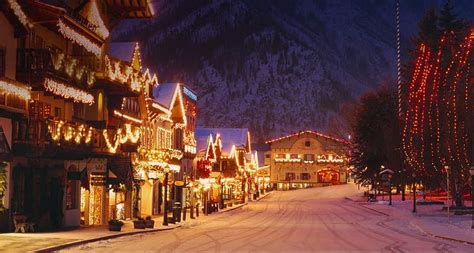 Christmas Lighting Festival In The Bavarian Style Village Of