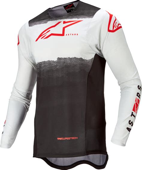 Alpinestars Supertech Jersey White Black Red Aomc Mx