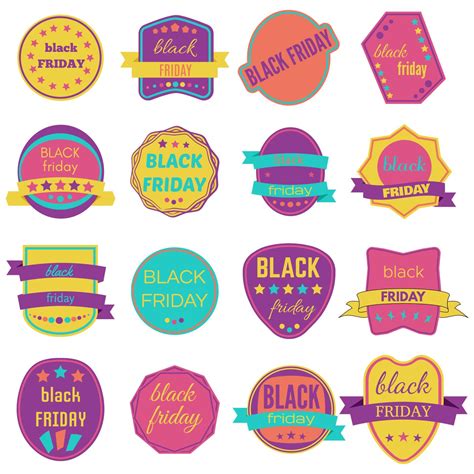 Black Friday Sale Vector Badges And Labels Set Of Black Friday