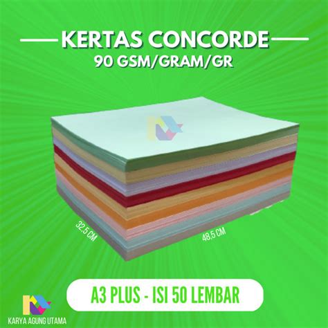 Jual Kertas Concorde A Plus Gsm Isi Lembar Concorde Gr A