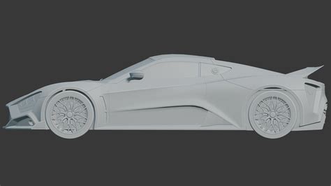 Dvr 3d Zenvo Ts1 Gt Car Blueprint