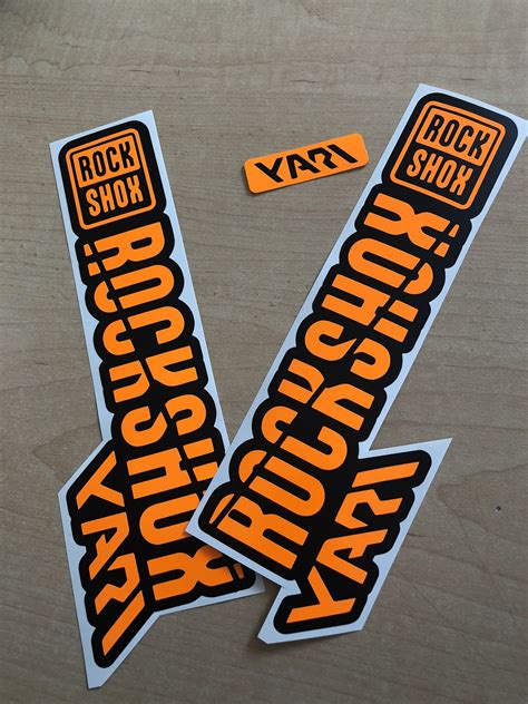 Stickerworkshop Rock Shox Yari 2018 2019 Edition Gabel Aufkleber Satz