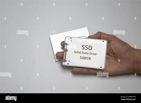 SSD Disk Drive Placed On White Background High Speed SSD SSD Sata