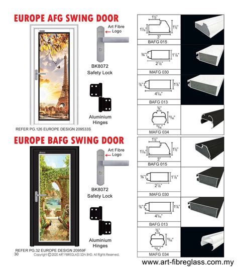 Aluminium Door Catalog Page029 Art Fibreglass Aluminium Door Catalog Aluminum Door Catalog