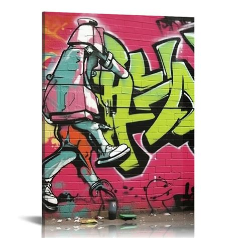 Onetech Classic Street Art Banksy Graffiti Wall Art Posters Canvas