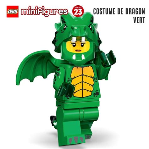 Minifigure Lego S Rie Le Costume De Dragon Vert Super Briques