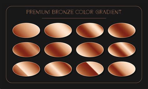 Luxury Bronze Gradient Colour Palette Catalog Samples In Rgb Or Hex