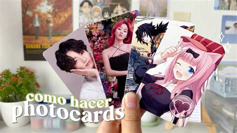 Como Hacer Photocards Mini Caballete Diy Kpop Anime Youtube