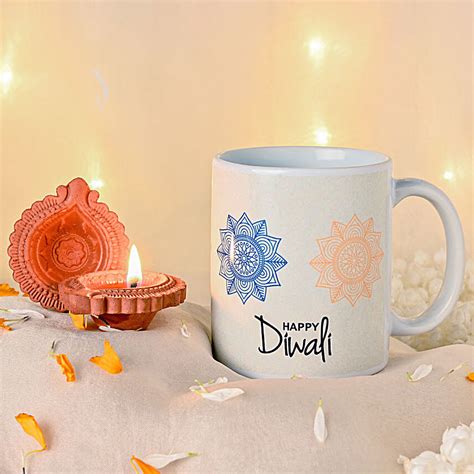 Buy Send Mug Of Diwali Joy Radiant Diyas Online Fnp