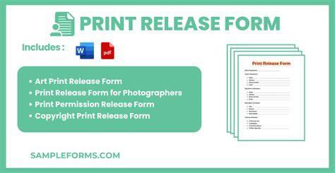 photo print release form sample
