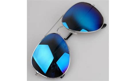 Up To 83% Off on Mirrored Aviator Sunglasses | Groupon Goods