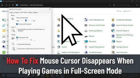 How To Fix Mouse Cursor Disappears When Playing Games In Full Screen