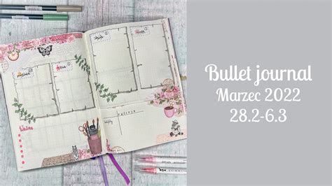 Bullet Journal Zaplanuj Ze Mn Marzec Pierwszy Tydzie Marca