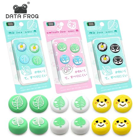 DATA FROG Thumb Stick De Silicona Tapas De Agarre Para Nintendo Switch