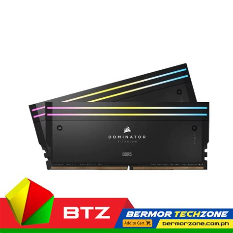 Corsair DOMINATOR Titanium RGB 32GB 2x16GB DDR5 DRAM 7200MT S CL34