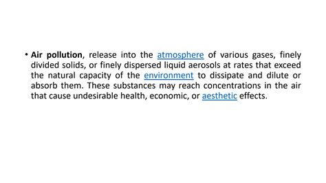 SOLUTION: Air pollution types - Studypool