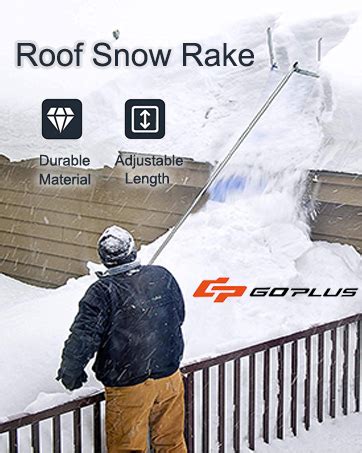 Amazon Goplus Snow Roof Rake 21 FT Adjustable Aluminium Roof