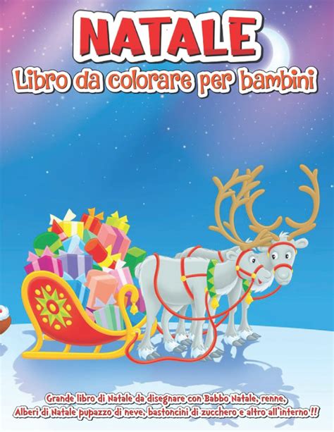 Buy Natale Libro Da Colorare Per Bambini Grande Libro Di Natale Da