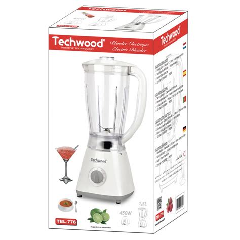 Robot Blender TECHWOOD TBL 776 1 5L 450W Infinytech Reunion