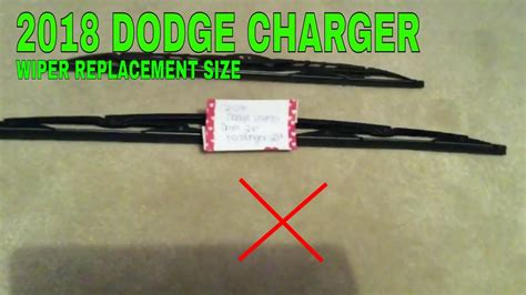 🚗 🚕 2018 Dodge Charger Wiper Blade Replacement Size 🔴 Youtube