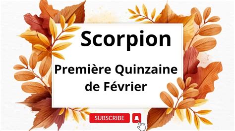 SCORPION PREMIÈRE QUINZAINE DE FÉVRIER DU 1 AU 15 rossella