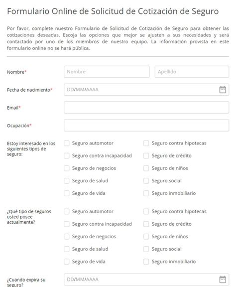 Plantilla De Formulario De Solicitud De Visa