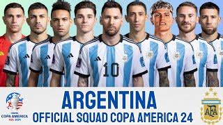 Argentina Official Squad For Copa America Argentina Squad Copa