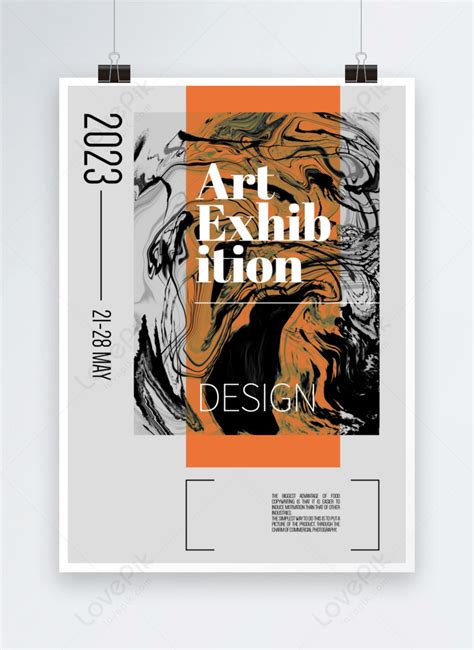 Color abstract art exhibition poster template image_picture free ...