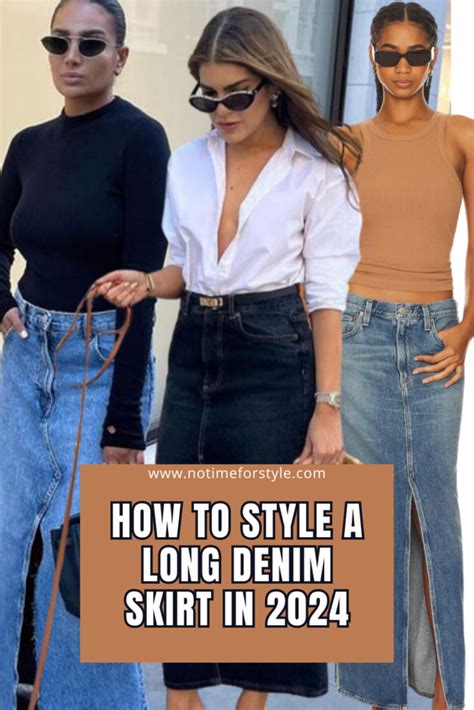 How To Style A Long Denim Skirt In 2024 No Time For Style