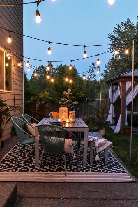 Awesome Patio Lights Decor For Your Backyard | Lichterkette garten ...