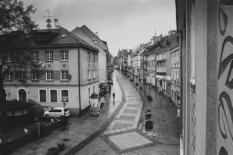 Hd Wallpaper City Architecture Black And White Center Old Town