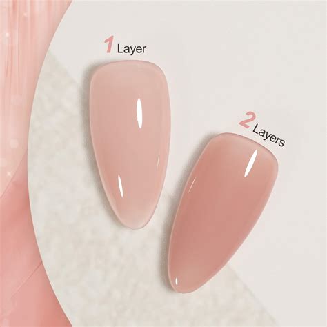 Gaoy Jelly Nude Esmalte De U As En Gel Onzas L Quidas Esmalte De Gel Transl Cido Rosa
