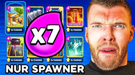 😱🤯nur Spawner Spielen Im 7x Elixier Modus Eskalation Clash Royale Deutsch Youtube