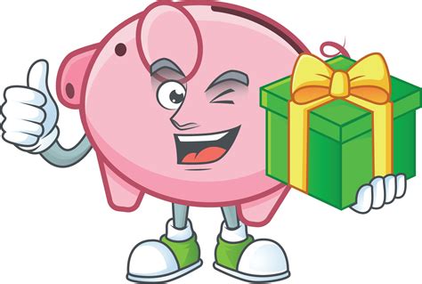 Piggy bank cartoon character style 20234234 Vector Art at Vecteezy