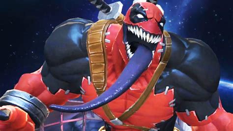 Marvel Contest Of Champions Venompool Super Moves Attacks Venomdeadpool Youtube