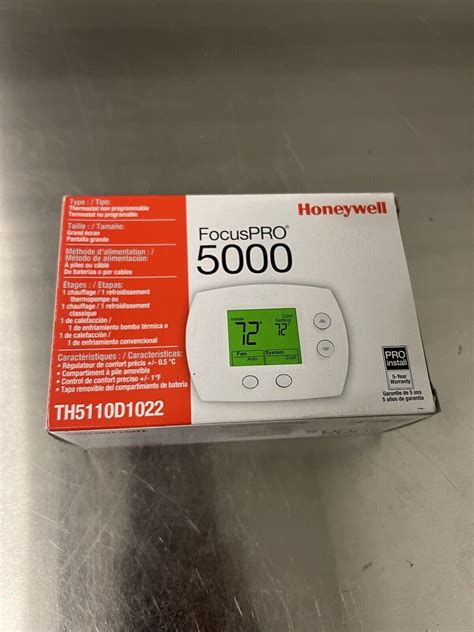 Honeywell Focuspro 5000 Thermostat 2h1c Heat Pump 2h2c Conventional Ebay