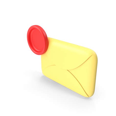 Yellow Mail Closed With Red Notification Icon Png Images And Psds For