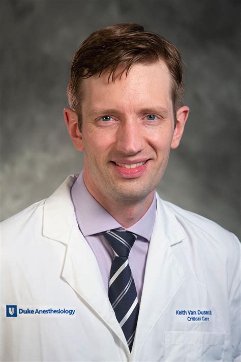 Keith William VanDusen | Duke Department of Anesthesiology