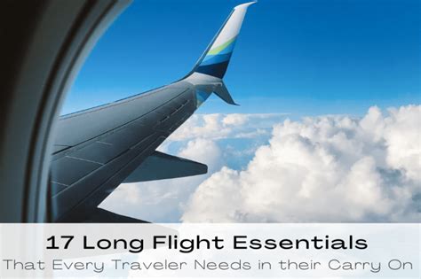 17 Long Flight Essentials That Every Traveler Needs in their Carry On ...