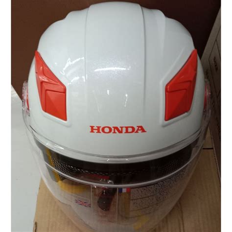 Half Face Honda Genuine Helmet Redblackwhite Shopee Philippines