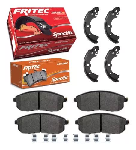 Kit Balatas Delanteras Y Traseras Sentra 2015 Fritec Envío gratis